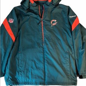 Reebok NFL Miami dolphins jacket Large